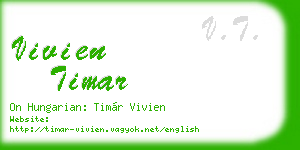 vivien timar business card